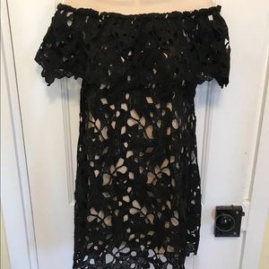 Off the shoulder lace dress